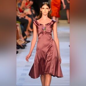 Zac Posen 2013 Spring Cocktail Dress Purple size 6